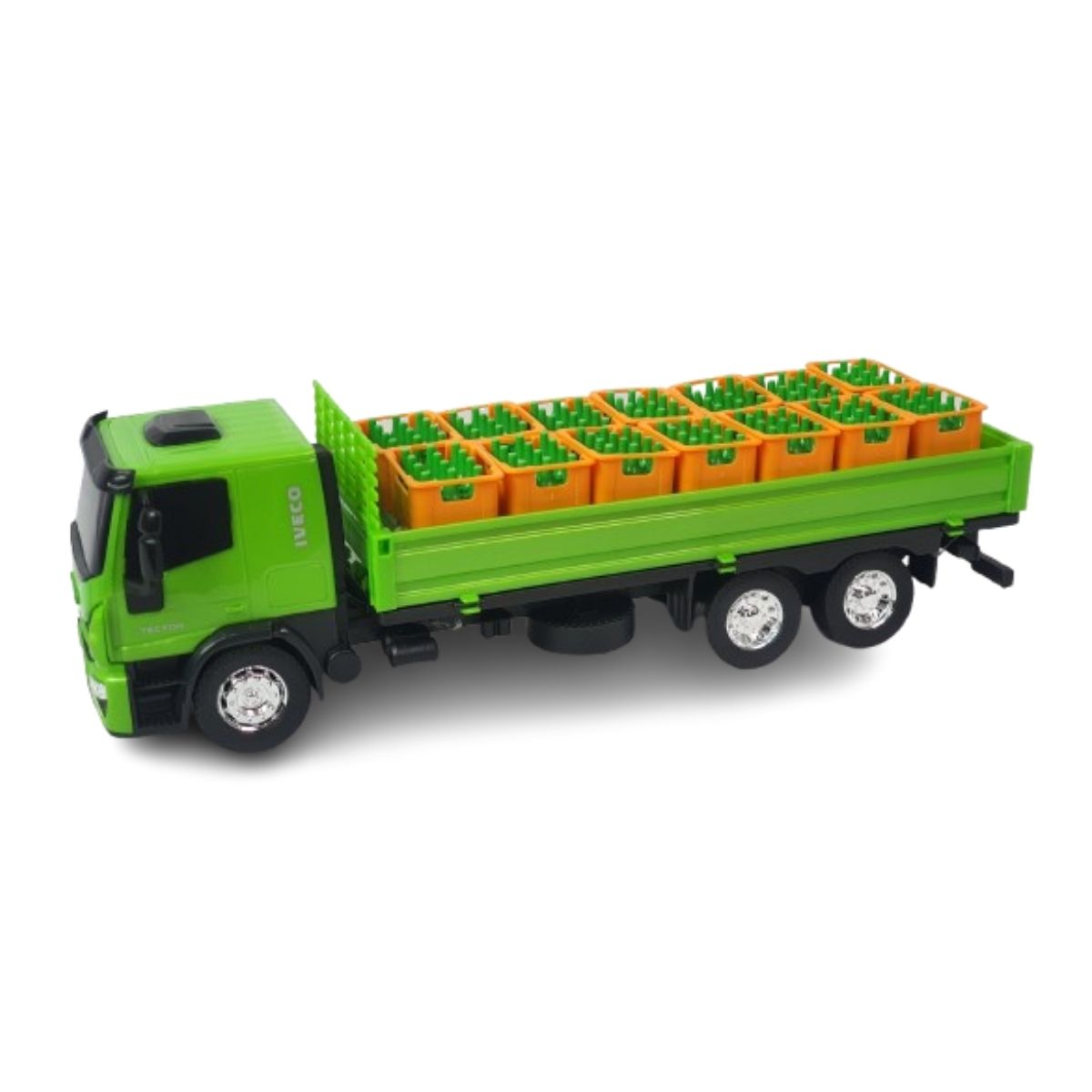 Brinquedo Caminhão De Bebidas Iveco Dropside Verde - Usual Brinquedo Caminhão De Bebidas Iveco Dropside Verde - Usual
